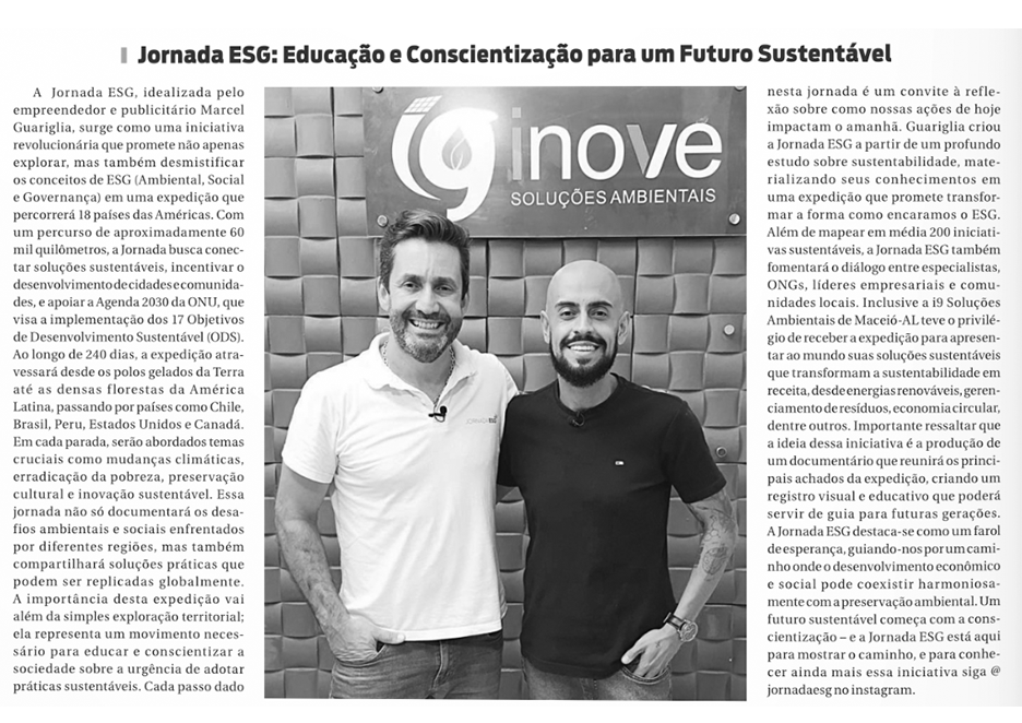 O Dia Alagoas – Jornada ESG: Educação e Conscientização para um Futuro Sustentável